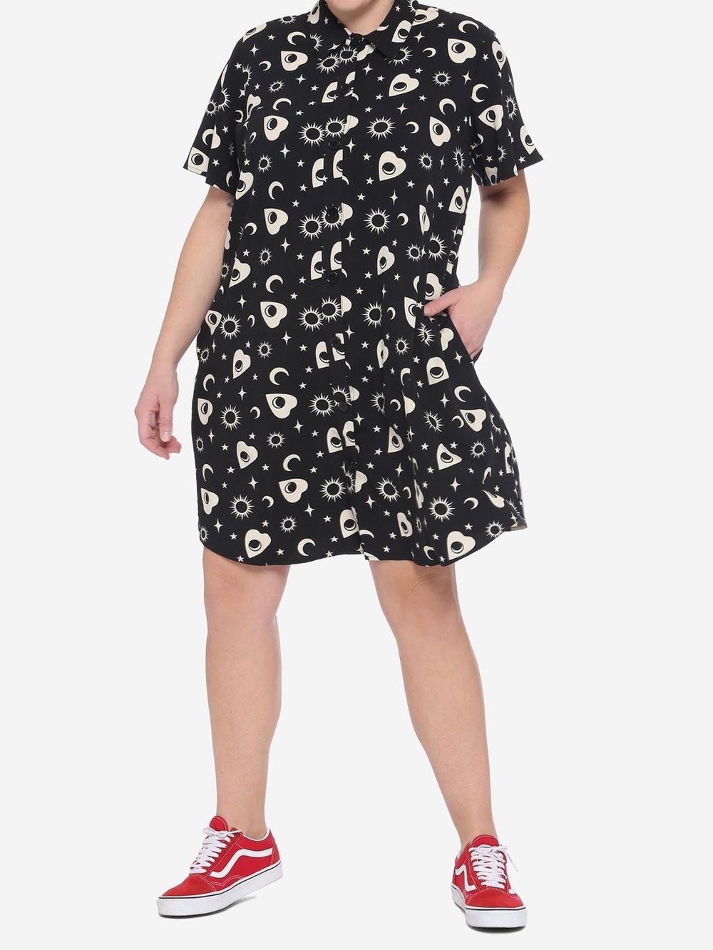 Hot topic Planchette Button-Up Dress Plus Size